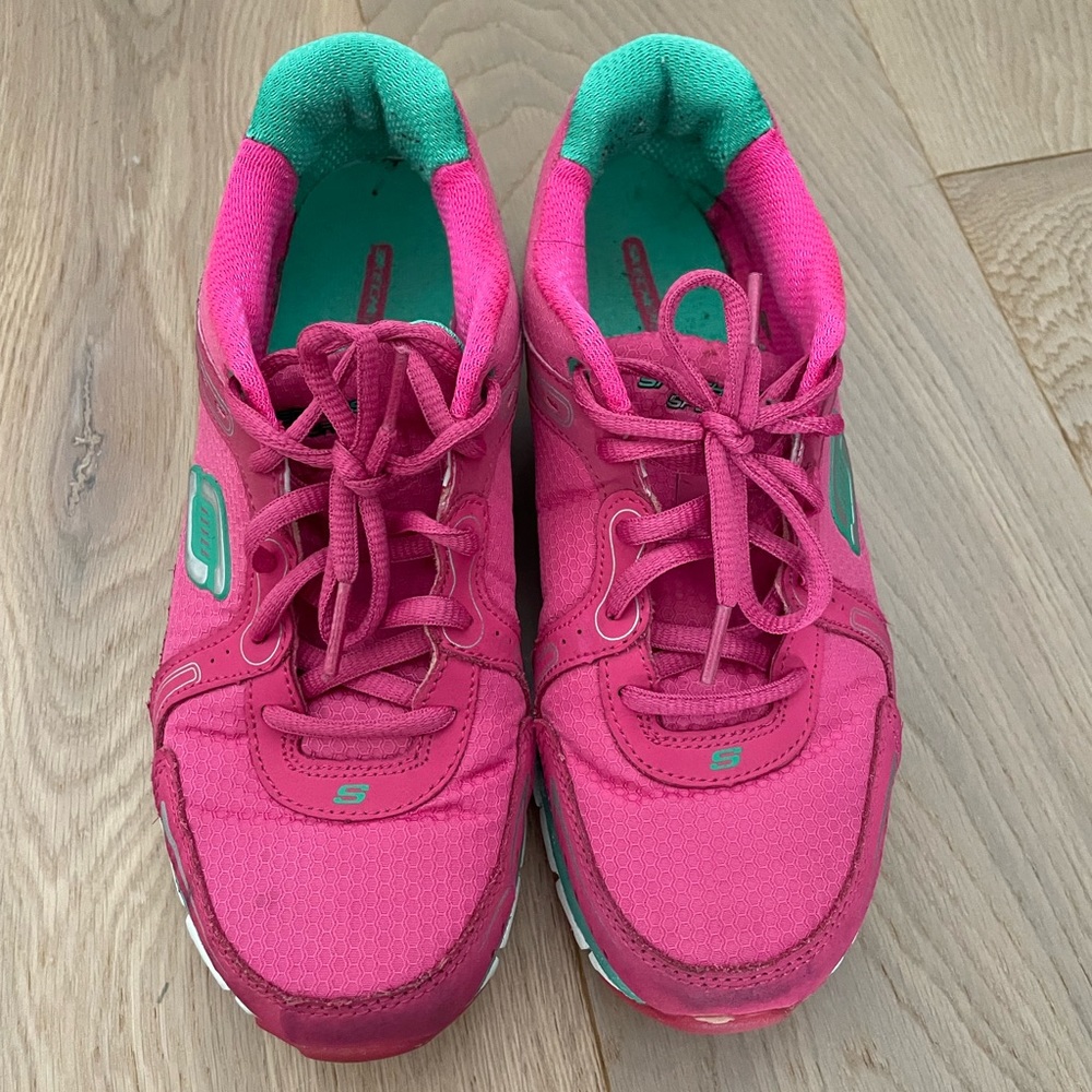 Sketchers Pink and Teal sneakers